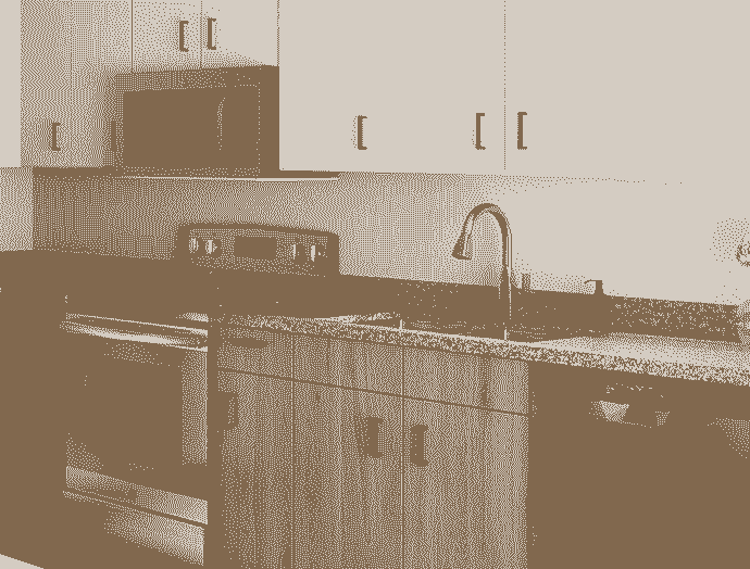 Premium Kitchen in an 805 Riverfront Apartment